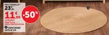 Tapis rond jute ø 1 m - Super U à Asnières-sur-Seine Tapis rond jute ø 1 m en promo chez Super U Asnières-sur-Seine à 11,99 €