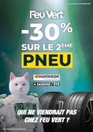 Catalogue Feu Vert "-30% SUR LE 2ÈME PNEU" à Courbevoie et alentours, 1 page, 28/01/2026 - 24/02/2026
