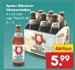 Münchner Oktoberfestbier im Angebot bei Netto Marken-Discount in Bünde Münchner Oktoberfestbier Angebote von Spaten bei Netto Marken-Discount Bünde für 5,99 €