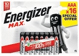 Lot de 16 piles alcaline max - ENERGIZER - Super U à Metz Lot de 16 piles alcaline max - ENERGIZER en promo chez Super U Metz à 7,69 €
