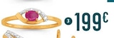E.Leclerc Richerenches - Promo bague rubis et diamants Promo bague rubis et diamants à 199,00 € dans le catalogue E.Leclerc à Richerenches