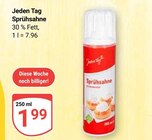 Sprühsahne im Angebot bei GLOBUS in Hof Sprühsahne Angebote von Jeden Tag bei GLOBUS Hof für 1,99 €