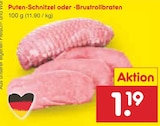 Puten-Schnitzel bei Netto Marken-Discount im Prospekt "" für 1,19 €