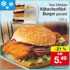Hähnchenfilet-Burger paniert von Your Chicken im aktuellen Zimmermann Prospekt