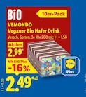 Veganer Bio Hafer Drink von Vemondo für 2,49 € bei Lidl im Angebot Veganer Bio Hafer Drink von Vemondo im aktuellen Lidl Prospekt