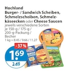 Hochland im V-Markt Prospekt Burger Scheiben von Hochland im aktuellen V-Markt Prospekt für 1,69 €