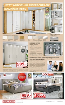 Kleiderschrank im Segmüller Prospekt "Highlight Angebote" mit 30 Seiten (Nürnberg)