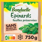 Épinards feuilles préservées sans résidu de pesticides surgelés - BONDUELLE à 0,88 € dans le catalogue Intermarché Hyper