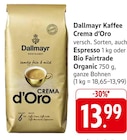 Kaffee Crema d’Oro Espresso im Angebot bei EDEKA in Reutlingen Kaffee Crema d’Oro Espresso Angebote von Dallmayr bei EDEKA Reutlingen für 13,99 €