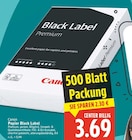 Papier Black Label von Canon für 3,69 € bei E center im Angebot Papier Black Label von Canon im aktuellen E center Prospekt