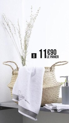 Panier pliable belly naturel taille s - Géant Casino à Aulnay-sous-Bois Panier pliable belly naturel taille s en promo chez Géant Casino Aulnay-sous-Bois à 11,90 €