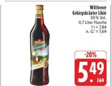 Gebirgskräuter Likör im Angebot bei E center in Chemnitz Gebirgskräuter Likör Angebote von Withener bei E center Chemnitz für 5,49 €