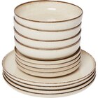 Service vaisselle 12 pièces, gamme "Mood" - CARREFOUR HOME en promo chez Carrefour Market Chartres à 29,99 €