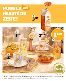 Prix et réduction Carafe dans le prospectus Gifi en cours Offre Carafe dans le catalogue Gifi du moment à la page 6