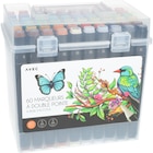 Marqueurs double pointe x 60 en promo chez Carrefour Marqueurs double pointe x 60 dans le catalogue Carrefour