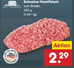 Netto Marken-Discount Duderstadt - Schweine-Hackfleisch Angebot im Prospekt Schweine-Hackfleisch bei Netto Marken-Discount im Duderstadt Prospekt für 2,29 €