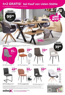Esstisch Angebot im mömax Prospekt, gültig von 03.11.2025 bis 11.11.2025 Esstisch Angebot im aktuellen mömax Prospekt auf Seite 12