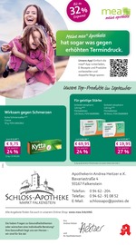 mea - meine apotheke Apotheken Prospekt der aktuellen Woche mit 4 Seiten, gültig von 01.09.2026 bis 30.09.2026, in Holzmühle und Umgebung Aktueller mea - meine apotheke Apotheken Prospekt in Holzmühle und Umgebung, "Unsere September-Angebote" mit 4 Seiten, 01.09.2026 - 30.09.2026