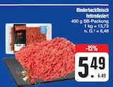 Rinderhackfleisch fettreduziert bei E center im Strullendorf Prospekt für 5,49 €