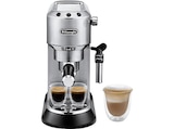 Dedica Style EC685.M - Professionelle Milchaufschäumung und schmales Design, Siebträger Espressomaschine Silber Matt Angebote von DELONGHI bei MediaMarkt Saturn Mülheim für 154,99 €