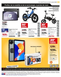 Offre Tablette Samsung dans le catalogue Carrefour du moment à la page 29