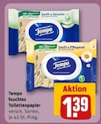 feuchtes Toilettenpapier im Angebot bei REWE in Karlsruhe feuchtes Toilettenpapier Angebote von Tempo bei REWE Karlsruhe für 1,39 €