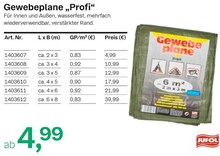 Gewebeplane „Profi“ Angebot in Schochen im aktuellen Prospekt bei BayWa in Schochen
