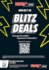 MediaMarkt Saturn Elektromärkte Prospekt der aktuellen Woche mit 1 Seite, gültig von 06.10.2026 bis 07.10.2026, in Mechernich und Umgebung Aktueller MediaMarkt Saturn Elektromärkte Prospekt in Mechernich und Umgebung, "BLITZ DEALS" mit 1 Seite, 06.10.2026 - 07.10.2026