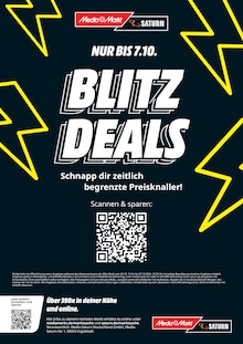 Aktueller MediaMarkt Saturn Prospekt (Breiholz, 1 Seite zum blättern MediaMarkt Saturn Prospekt BLITZ DEALS mit 1 Seite