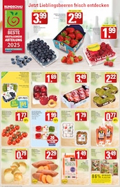 Aktueller WEZ Prospekt mit Erdbeeren, "Die WEZette", Seite 4