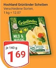 GLOBUS Saarbrücken - Hochland Grünländer Scheiben Angebot im Prospekt Hochland Grünländer Scheiben bei GLOBUS im Saarbrücken Prospekt für 1,69 €