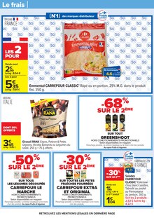 Promotion Emmental dans le prospectus Carrefour, valable du 03/02/2026 au 16/02/2026 Promo Emmental dans le catalogue Carrefour du moment à la page 46