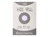 Exacompta - Pack de 100 Fiches bristol - A4 - petits carreaux - blanc - Exacompta dans le catalogue Bureau Vallée
