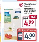 Einmal-Handschuhe Angebote von Flink & Sauber bei Rossmann Koblenz für 4,99 €