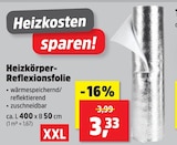 Heizkörper-Reflexionsfolie Angebote bei Thomas Philipps Wetzlar für 3,33 €