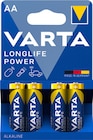 Aktuelles Longlife Power Batterien Mignon AA Angebot bei Rossmann in Erfurt ab 3,99 €
