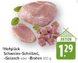 Schweine-Schnitzel Angebote von Hofglück bei EDEKA Mannheim für 1,29 €