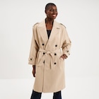 Trench long ceinturé beige femme - La Halle Trench long ceinturé beige femme à 24,99 € dans le catalogue La Halle