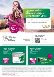 Apotheke Prospekt von mea - meine apotheke Nürnberg mea - meine apotheke Prospekt: "Unsere September-Angebote", 4 Seiten, 01.09.2023 - 30.09.2023