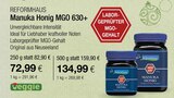 Manuka Honig MGO 630+ von Reformhaus im aktuellen VITALIA Reformhaus Prospekt
