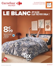 Catalogue Supermarchés Carrefour Market en cours à Le Malzieu-Ville et alentours, "LE BLANC : STYLÉS LES PETITS PRIX !", 16 pages, 26/12/2025 - 11/01/2026