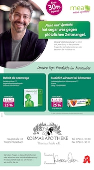 Aktueller mea - meine apotheke Prospekt "Unsere November-Angebote" Seite 1 von 4 Seiten