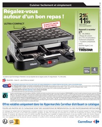 Offre Appareil Raclette/grill dans le catalogue Carrefour du moment à la page 16