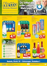 Netto Marken-Discount Prospekt für Schweinfurt: "DER ORT, AN DEM DU IMMER AUSGEZEICHNETE PREISE FINDEST.", 2 Seiten, 20.04.2026 - 25.04.2026