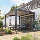 Pergola bioclimatique Breva 3x4 grise motorisee + LED à Castorama dans Coignières Pergola bioclimatique Breva 3x4 grise motorisee + LED à Castorama dans Coignières