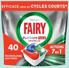 Tablettes lave-vaisselle tout en 1 platinum plus original x40 - FAIRY - Intermarché à Laval Tablettes lave-vaisselle tout en 1 platinum plus original x40 - FAIRY en promo chez Intermarché Laval à 3,94 €