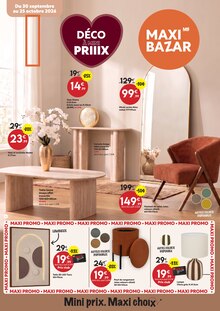 Catalogue de la semaine "DÉCO À MINI PRIIIX" avec 1 pages, valide du 30/09/2026 au 25/10/2026 pour Puget-sur-Argens et alentours Prospectus de la semaine "DÉCO À MINI PRIIIX" avec 1 pages, valide du 30/09/2026 au 25/10/2026 pour Puget-sur-Argens et alentours
