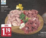 Fondue Fleisch vom Schwein, Hähnchen oder Pute bei EDEKA im Roda Prospekt für 1,19 €