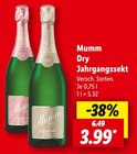 Dry Jahrgangssekt Angebote von Mumm bei Lidl Wolfsburg für 3,99 €