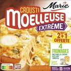 Pizza crousti moelleuse extrême 4 Fromages surgelée - MARIE à 6,99 € dans le catalogue Géant Casino